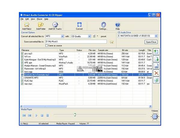 Audio Converter and Ripper for Windows - Download it from Habererciyes for free